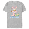 Men's Garfield Happy Easter Bunny Ears Cat  Adult T-Shirt