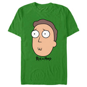 Men's Rick And Morty Jerry Big Head  Adult T-Shirt