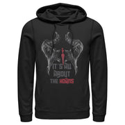 Men's Maleficent: Mistress of All Evil All About Horns  Adult Pull Over Hoodie