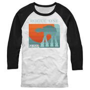 Men's Star Wars: Rogue One AT-AT Sunset  Adult Baseball Tee