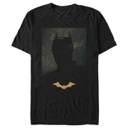 Men's The Batman Silhouette Portrait  Adult T-Shirt