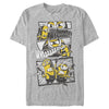 Men's Minions: The Rise of Gru Comic Fight  Adult T-Shirt