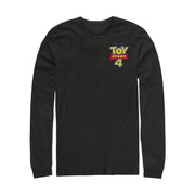 Men's Toy Story Bold Logo Badge  Adult Long Sleeve Shirt