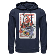 Men's Batman Harley Quinn Joker Poker Card  Adult Pull Over Hoodie