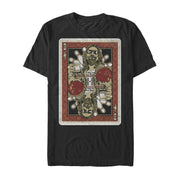 Men's The Big Lebowski Dude Playing Card  Adult T-Shirt