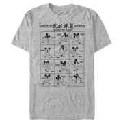 Men's Mickey & Friends Mickey Mouse Kung-Fu Scroll Guide  Adult T-Shirt