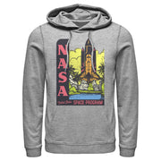 Men's NASA Bold Space Program  Adult Pull Over Hoodie