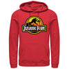 Men's Jurassic Park Logo Outlined  Adult Pull Over Hoodie