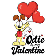 Men's Garfield Odie is My Valentine  Adult T-Shirt