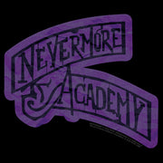 Men's Wednesday Nevermore Academy Sign  Adult T-Shirt