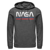 Men's NASA Stripe Minimal Logo Vintage  Adult Pull Over Hoodie