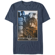 Men's Star Wars Rogue One Rebellion Hero Poster Print  Adult T-Shirt