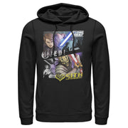 Men's Star Wars: The Clone Wars Jedi & Sith Panels  Adult Pull Over Hoodie