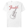 Men's Fender Guitar Sketch  Adult T-Shirt