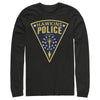 Men's Stranger Things Hawkins Police Crest  Adult Long Sleeve Shirt