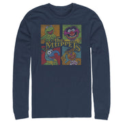 Men's The Muppets Character Panels  Adult Long Sleeve Shirt