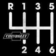 Men's General Motors Chevrolet Gearshift Pattern  Adult T-Shirt