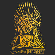 Men's Game of Thrones Yellow Iron Throne  Adult T-Shirt