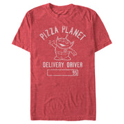 Men's Toy Story Pizza Planet Delivery Driver Alien  Adult T-Shirt