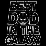 Men's Star Wars Father's Day Best Dad Darth Vader Helmet  Adult T-Shirt