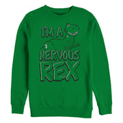 Men's Toy Story Nervous Rex  Adult Sweatshirt