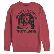 Men's Star Trek Spock Always Shall Be Valentine  Adult Sweatshirt