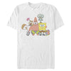 Men's SpongeBob SquarePants Squad Friends  Adult T-Shirt