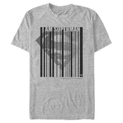 Men's Superman Logo Hero Barcode  Adult T-Shirt