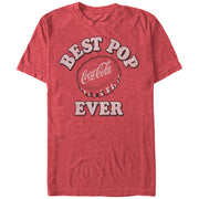 Men's Coca Cola Father's Day Best Pop Ever Cap  Adult T-Shirt