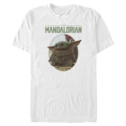 Men's Star Wars: The Mandalorian The Child Oval Frame  Adult T-Shirt