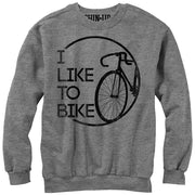 Women's CHIN UP Like to Bike  Adult Sweatshirt