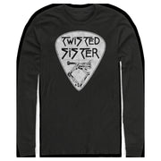 Men's Twisted Sister Guitar Pick Logo  Adult Long Sleeve Shirt