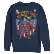 Men's Superman American Hero  Adult Sweatshirt