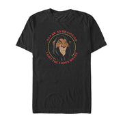 Men's Lion King Scar Lion's Share  Adult T-Shirt