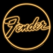 Men's Fender Neon Logo  Adult T-Shirt