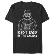 Men's Star Wars Darth Vader Best Dad in the Galaxy  Adult T-Shirt