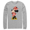 Men's Mickey & Friends Smiling Minnie Mouse Portrait  Adult Long Sleeve Shirt