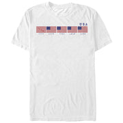 Men's Lost Gods Fourth of July  American Flag History  Adult T-Shirt