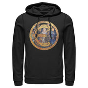 Men's Marvel Eternals Group Gold Badge  Adult Pull Over Hoodie