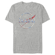 Men's NASA 80s Space Station Logo  Adult T-Shirt