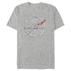 Men's NASA 80s Space Station Logo  Adult T-Shirt