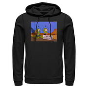 Men's The Simpsons Earth Capital  Adult Pull Over Hoodie