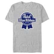 Men's Pabst Dark Blue Ribbon Logo  Adult T-Shirt