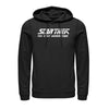 Men's Star Trek: The Next Generation Classic White Title Logo  Adult Pull Over Hoodie