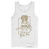 Men's Star Wars: The Rise of Skywalker Babu Frik Outline  Adult Tank Top