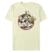 Men's Mickey & Friends Retro Group Shot  Adult T-Shirt