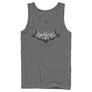 Men's Batman Gotham Skyline Bat Shape  Adult Tank Top