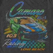 Men's General Motors Camaro ZL-1 Long Beach Racing  Adult T-Shirt