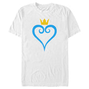 Men's Kingdom Hearts 1 Blue Heart  Adult T-Shirt