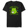 Men's Care Bears St. Patrick's Day Good Luck Bear Born Lucky  Adult T-Shirt